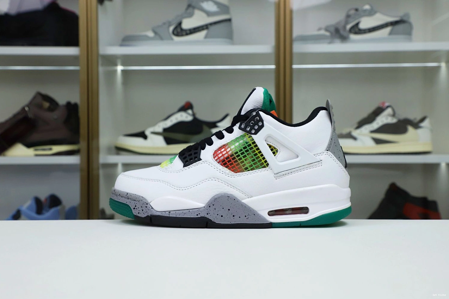 1st Kicks JORDAN AIR WMNS 4 'RAST RETRO EasyMatch Kimikick 1958 1205